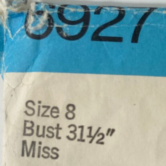 Simplicity 6927 Caftan Top Pant Pattern Miss 8 Wide Leg Mumu Tunic Groovy - Picture 5 of 7